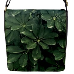 Leaves Closeup Background Photo1 Flap Closure Messenger Bag (s)