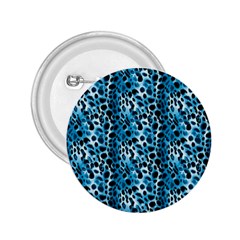 Blue Leopard 2 25  Buttons by DinkovaArt