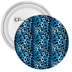 Blue Leopard 3  Buttons by DinkovaArt