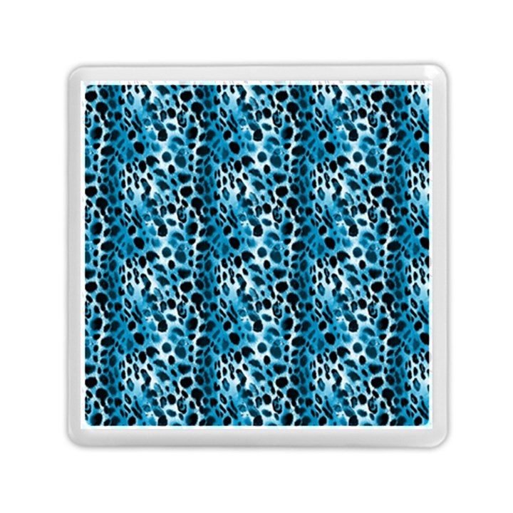 Blue Leopard Memory Card Reader (Square)