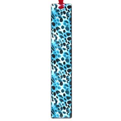 Blue Leopard Large Book Marks by DinkovaArt