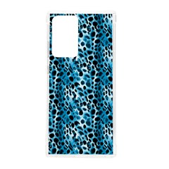 Blue Leopard Samsung Galaxy Note 20 Ultra Tpu Uv Case by DinkovaArt