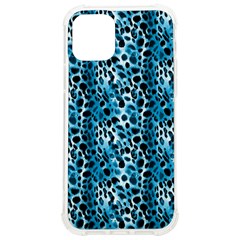 Blue Leopard Iphone 12/12 Pro Tpu Uv Print Case by DinkovaArt