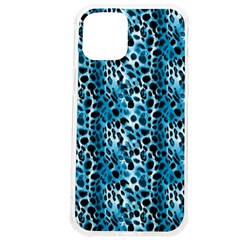 Blue Leopard Iphone 12 Pro Max Tpu Uv Print Case by DinkovaArt