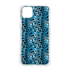 Blue Leopard Iphone 11 Pro Max 6 5 Inch Tpu Uv Print Case by DinkovaArt