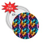 Rainbow Leopard 2 2.25  Buttons (10 pack)  Front