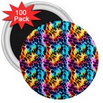 Rainbow Leopard 2 3  Magnets (100 pack) Front