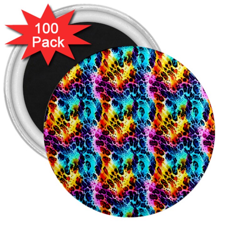 Rainbow Leopard 2 3  Magnets (100 pack)