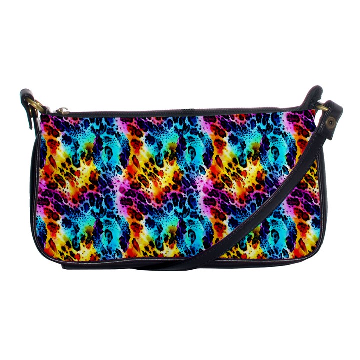 Rainbow Leopard 2 Shoulder Clutch Bag