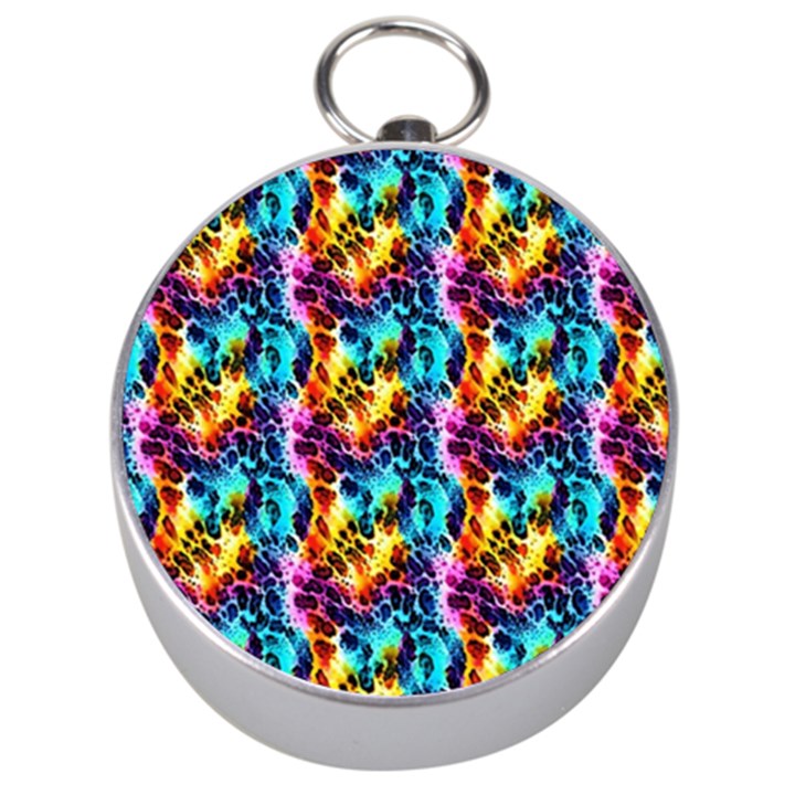 Rainbow Leopard 2 Silver Compasses