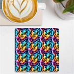 Rainbow Leopard 2 UV Print Square Tile Coaster  Front