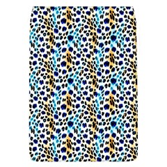 Blue Beige Leopard Removable Flap Cover (l) by DinkovaArt