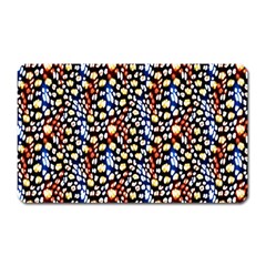 Colorful Leopard Magnet (rectangular) by DinkovaArt