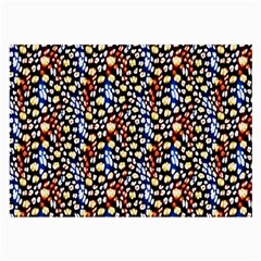 Colorful Leopard Large Glasses Cloth by DinkovaArt