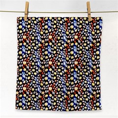 Colorful Leopard Face Towel by DinkovaArt