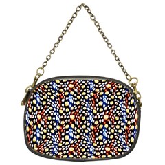 Colorful Leopard Chain Purse (two Sides) by DinkovaArt