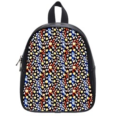 Colorful Leopard School Bag (small) by DinkovaArt