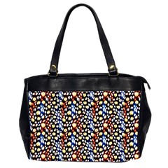 Colorful Leopard Oversize Office Handbag (2 Sides) by DinkovaArt