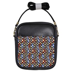 Colorful Leopard Girls Sling Bag by DinkovaArt