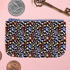 Colorful Leopard Large Coin Purse by DinkovaArt