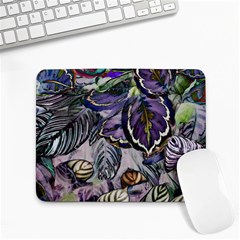 Dark Leaves Small Mousepad by DinkovaArt