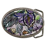 Dark Leaves Belt Buckles Front