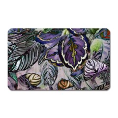 Dark Leaves Magnet (rectangular) by DinkovaArt