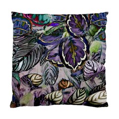 Dark Leaves Standard Cushion Case (two Sides) by DinkovaArt