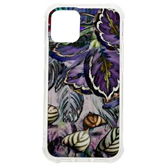 Dark Leaves Iphone 12 Mini Tpu Uv Print Case	 by DinkovaArt