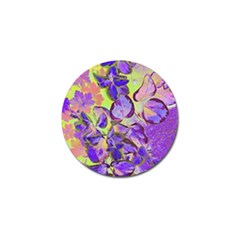 Purple Leaves Golf Ball Marker (4 Pack) by DinkovaArt