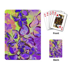 Purple Leaves Playing Cards Single Design (rectangle) by DinkovaArt