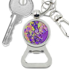 Purple Leaves Bottle Opener Key Chain by DinkovaArt