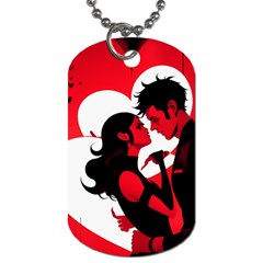 3 - Science Love And Art 2 - Science Love And Art Dog Tag (one Side) by LemonPear