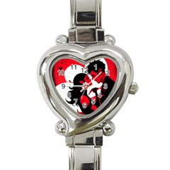 3 - Science Love And Art 2 - Science Love And Art Heart Italian Charm Watch by LemonPear