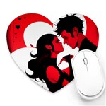 3 - Science Love And Art 2 - Science Love And Art Heart Mousepad Front