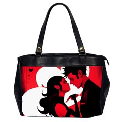 3 - Science Love And Art 2 - Science Love And Art Oversize Office Handbag (2 Sides) by LemonPear