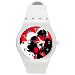 3 - Science Love And Art 2 - Science Love And Art Round Plastic Sport Watch (m) by LemonPear