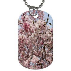 Almond Tree Flower Dog Tag (two Sides) by artworkshop