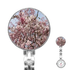 Almond Tree Flower Stainless Steel Nurses Watch by artworkshop