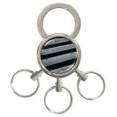 Pattern With A Cement Staircase 3-ring Key Chain by artworkshop