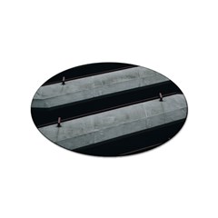 Pattern With A Cement Staircase Sticker Oval (10 Pack)