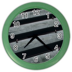 Pattern With A Cement Staircase Color Wall Clock by artworkshop