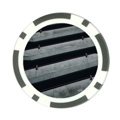 Pattern With A Cement Staircase Poker Chip Card Guard by artworkshop