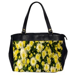 Autumn Background Closeup Flowers Oversize Office Handbag (2 Sides) by artworkshop