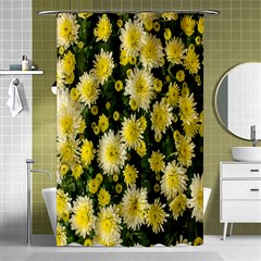 Autumn Background Closeup Flowers Shower Curtain 48  X 72  (small)  by artworkshop