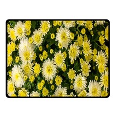 Autumn Background Closeup Flowers One Side Fleece Blanket (small) by artworkshop