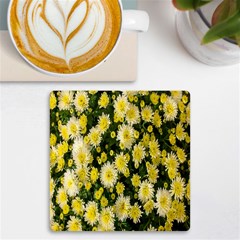 Autumn Background Closeup Flowers Uv Print Square Tile Coaster  by artworkshop