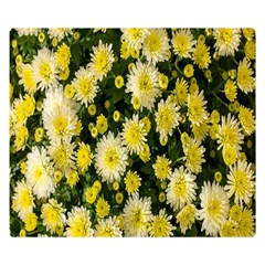 Autumn Background Closeup Flowers One Side Premium Plush Fleece Blanket (small) by artworkshop