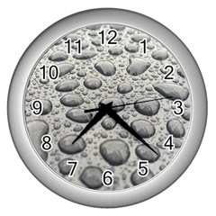 Bacteria Wall Clock (silver) by artworkshop