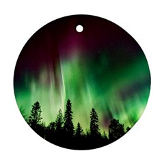 Aurora Borealis Northern Lights Nature Ornament (Round)